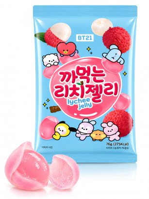 Chuches Pelables Coreanas de Lichi | BT21 76 g
