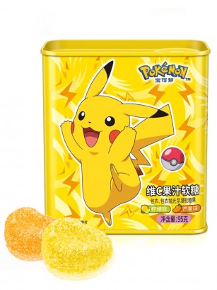Chuches Pokémon Sabor Mango y Limón en Lata | 95 g