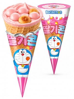 Cucurucho de Crema de Fresa con Galletas | Doraemon 15 g