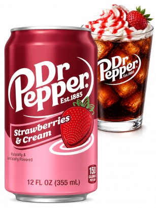 Dr Pepper Fresas con Nata 355 ml