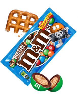M&M's de Chocolate rellenos de Pretzel