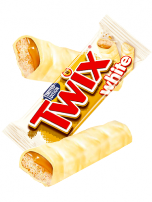 2 Barritas Twix de Chocolate Blanco 46 grs.