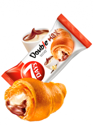 Cruasán Gigante de Doble Crema de Chocolate y Vainilla | 92g.
