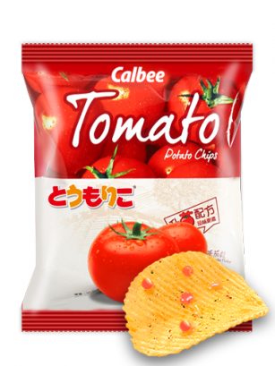 Patatas Chips Calbee Tops Tomato 55 grs.