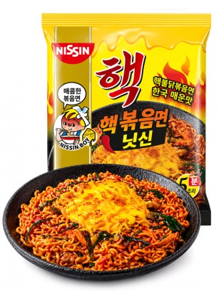 Fideos Nissin Pollo Picante y Queso | Estilo Coreano | 72 g