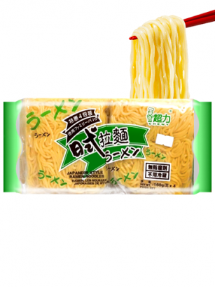 4 Raciones Fideos Ramen frescos (Chuka Soba) 640 grs.