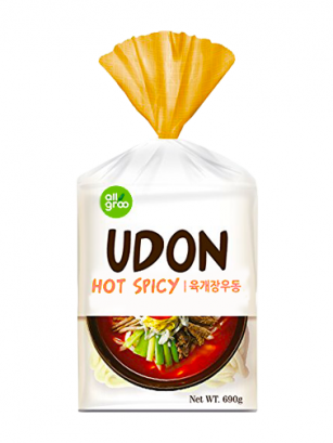 3 Raciones de Fideos Udon Coreanos Shoyu Picante