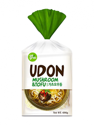 3 Raciones de Fideos Udon Coreanos Setas y Tofu