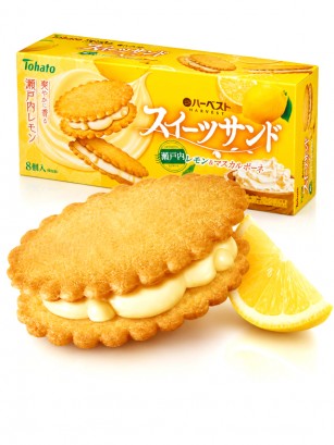 Galletas Rellenas de Limón Setouchi y Mascarpone | 8 Unidades