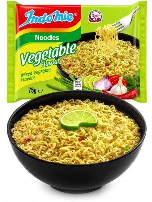Fideos Instantáneos Sabor Verdura y Lima | Indomie 75 g