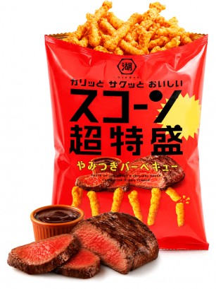 Ganchitos Crujientes Koikeya Salsa Japonesa y Carne | 73 g