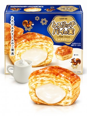 Hojaldres PIE NO MI rellenos de Crema de Leche 69g.