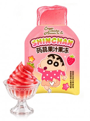 Mini Gelatina Konjac de Fresa Shin Chan | Unidad 16 g