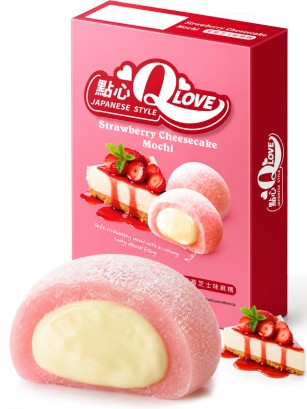 Mochis Tarta de Queso con Fresas Deluxe | Q Love 180 g