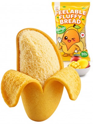 Pan de Mango Pelable | Tokimeki Fluffy Bread | 50 g