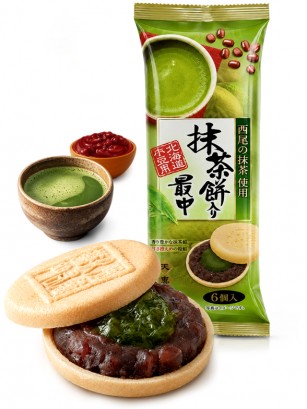 Pasteles Monaka de Azuki y Mochi Matcha 174g.