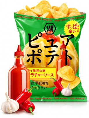 Patatas Chips con Salsa Sriracha | Koikeya 52 g