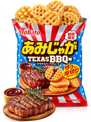 Patatas Gaufrette Texas BBQ | Tohato 51 g