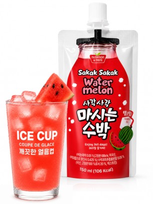 Bebida de Sandía con Nata de Coco Pouch | Sakak Sakak 150 ml