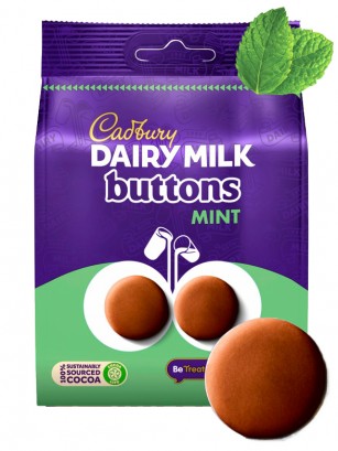 Botones de Chocolate Cadbury con Menta | 95 grs.