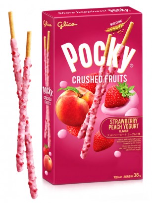 Pocky Yogur de Fresa y Melocotón | Glico 38 g