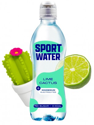 Agua con Sabor a Cactus Lima | Sport Water 500 ml.