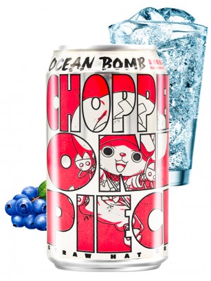 Agua Soda Sabor Arándanos | Edición One Piece | Chopper 330 ml.