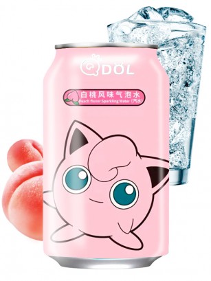 Agua Soda Sabor Momo | Edición Pokemon Jigglypuff | Qdol 330 ml.