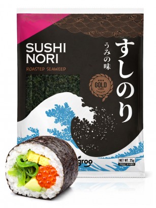 Alga Nori Coreana Premium Gold para Sushi | 10 hojas