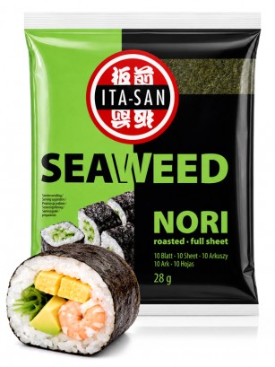 Alga Nori Oscura para Sushi | Sabor Intenso | 28g | 10 hojas