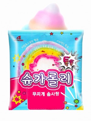 Algodón de Azúcar con Toppings de Caramelo | Unicorn Rainbow