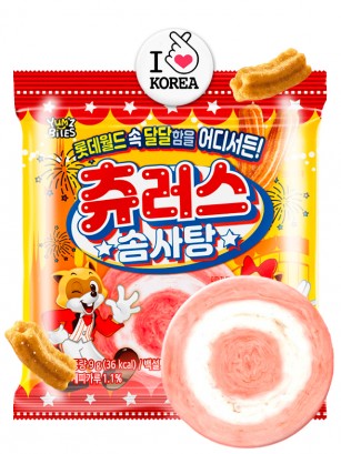 Algodón de Azúcar Coreano Sabor Churros 9g.