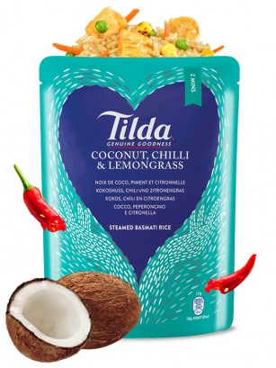 Arroz Basmati Preparado con Coco, Chili y Citronela 250 grs.
