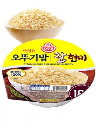 Arroz Integral Glutinoso Coreano Cocido 210 grs.