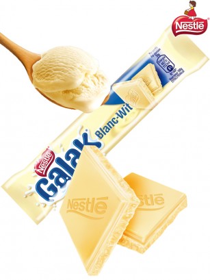 Chocolatina de Chocolate Blanco | Receta Tradicional | Nestle Galak 40 grs.