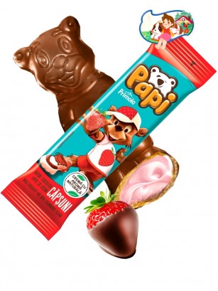 Chocolatina Osito con Relleno de Fresa | Primola 26 grs.