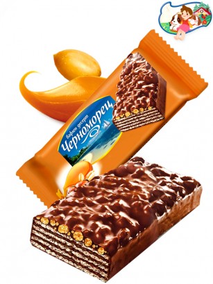 Barrita de Barquillo Chocolateada con Caramelo y Cacahuetes 75 grs.