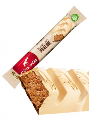 Chocolatina de Chocolate Blanco y Praliné | Cote D'Or 46 grs.