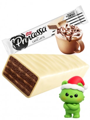 Chocolatina Princessa Nestle Choco Blanco Café Latte | Dairy Sweets 40g.