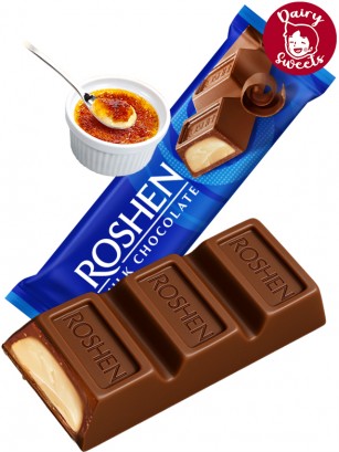 Chocolatina Roshen de Creme Brulee | Dairy Sweets 33g.
