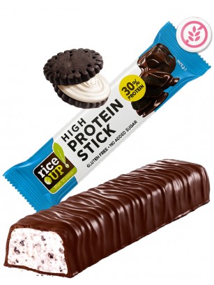 Chocolatina de Proteína de Cookies & Cream 40g. | Sin Gluten