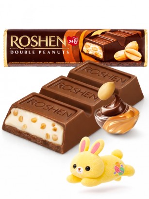 Chocolatina Roshen Doble Cacahuete | Dulce Pascua 39g.