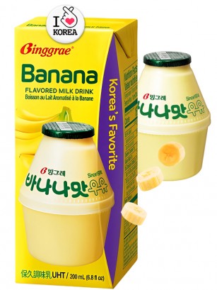 Batido Binggrae Coreano de Plátano | Nº1 en Corea | 200 ml.