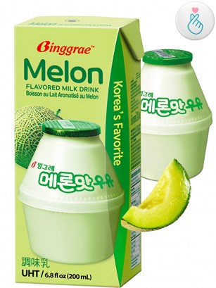 Batido Binggrae Coreano de Melón | Nº1 en Corea | 200 ml.