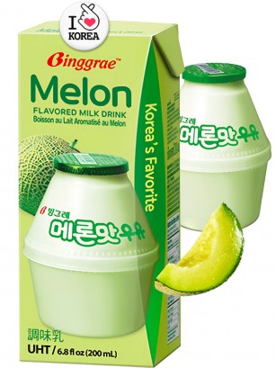 Batido Binggrae Coreano de Melón | Nº1 en Corea | 200 ml.