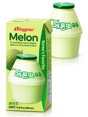 Batido Binggrae Coreano de Melón | Nº1 en Corea | 200 ml.