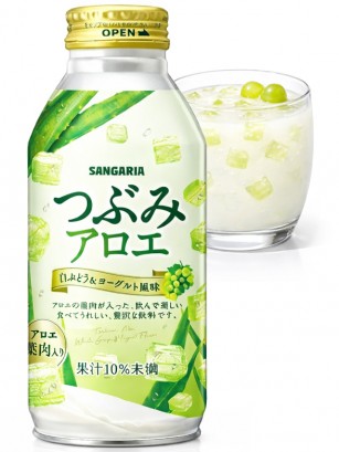 Bebida de Zumo de Uva con Yogur y Aloe | Tsubumi | Botella de Aluminio 380ml