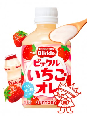 Bebida Bikkle de Fresa y Leche | Estilo Calpis 280 ml.