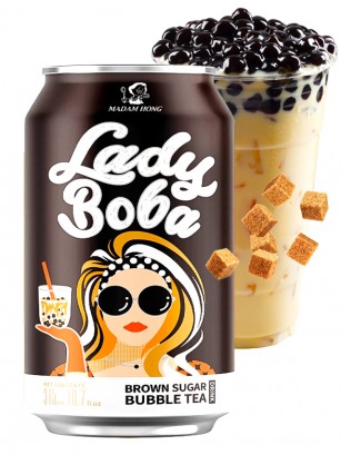 Bebida Bubble Tea de Azúcar Moreno | Lady Boba 315 ml.