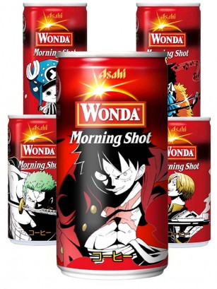 Café Latte Wonda Morning Shot | One Piece 12 Diseños 185 grs.